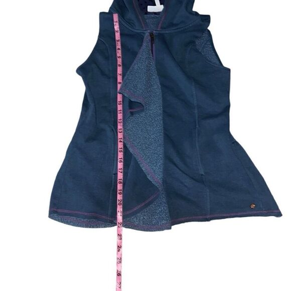 Matilda Jane MJ My Compass Navy Hooded Blue Ruffled Sweatshirt Vest Size 14 - Picture 7 of 7